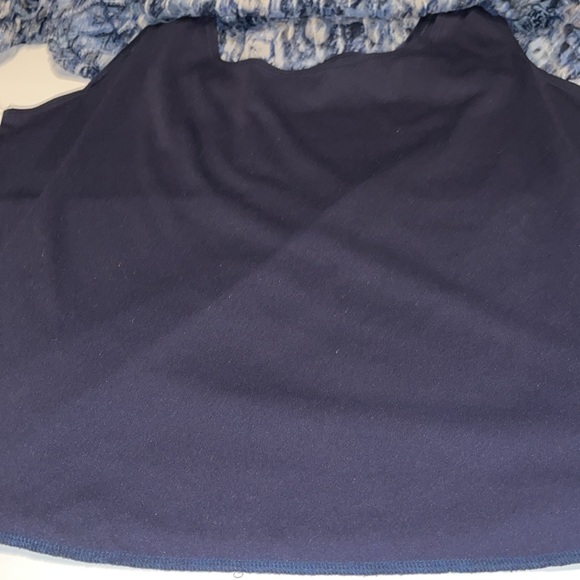 Blue/Gray Lace Blouse w/Built in Cami- Size 1X - Picture 12 of 12
